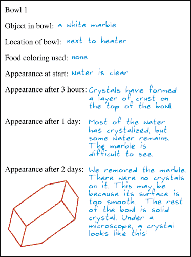 Observation Chart For Science