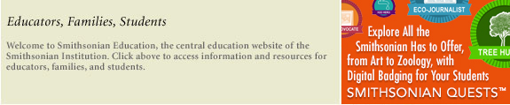 Smithsonian Education is nominated for Best Cultural Institution Website