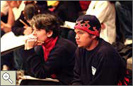 Students listening to a lecture