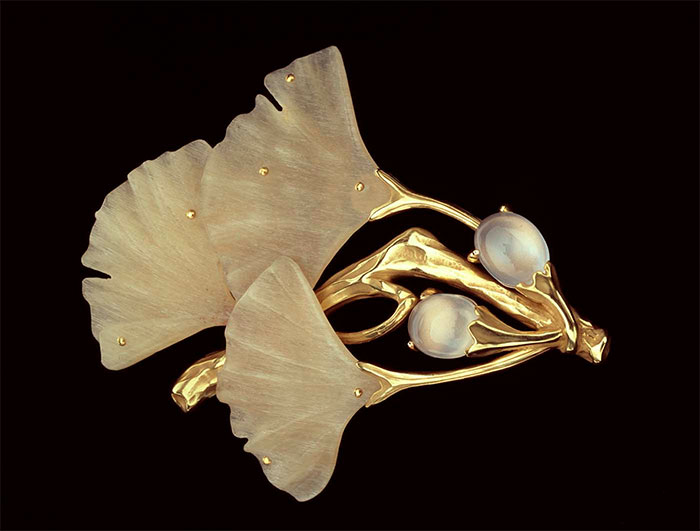 Ginko Brooch
